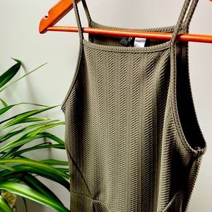 H&M Divided army green dress